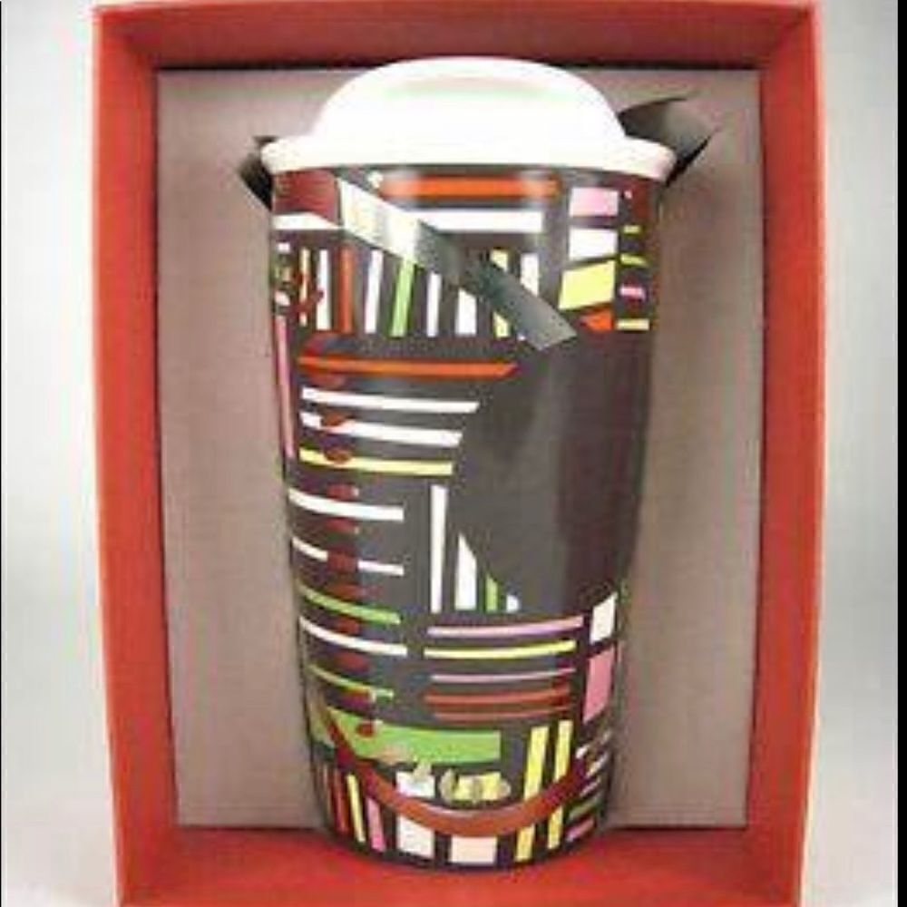 Starbucks ceramic travel mug colors galore with box